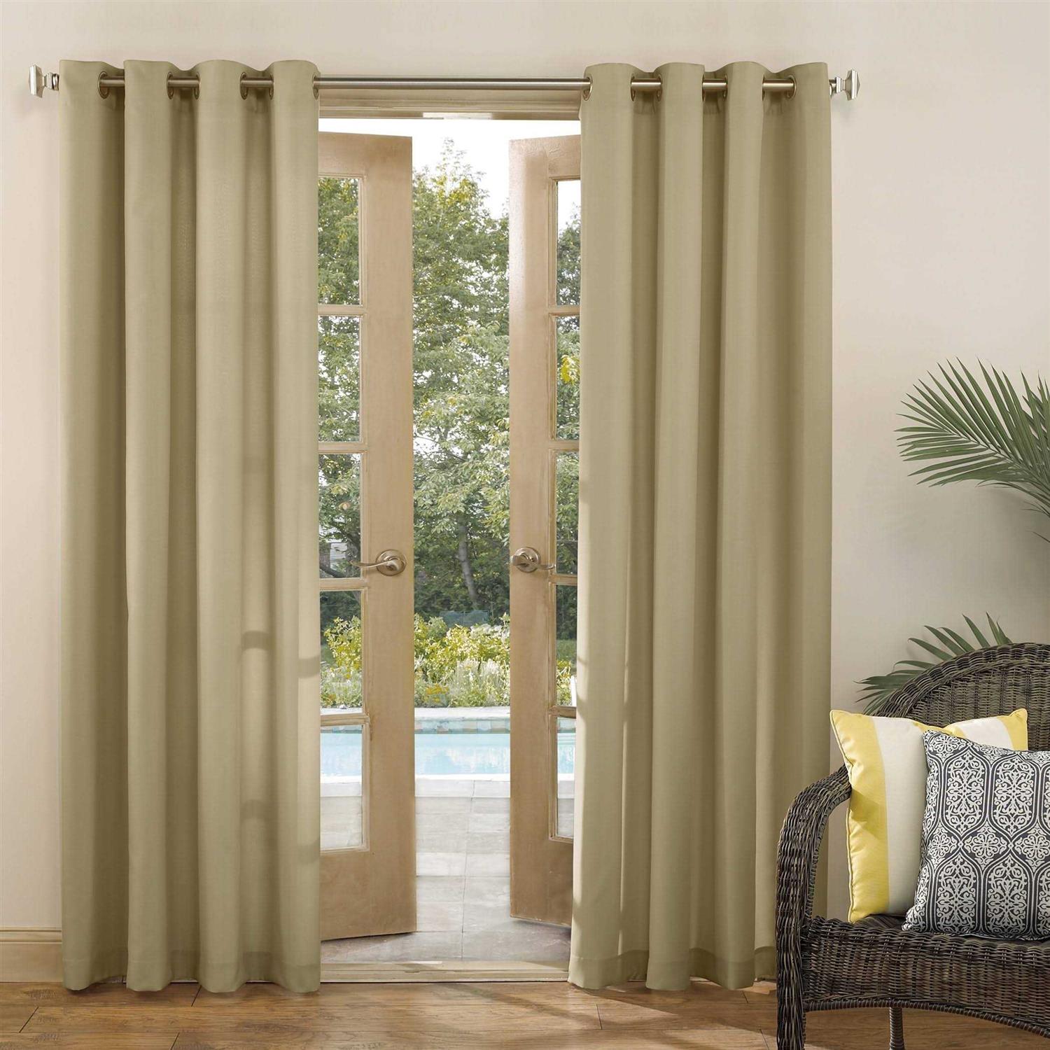 Sun Zero Sailor Indoor Outdoor UV Protectant Room Darkening Grommet Curtain Panel - Image 5