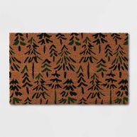 Threshold 1’6×2’6 Christmas Tree Coir Doormat Green