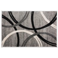 World Rug Gallery Modern Abstract Circles Design Area Rug