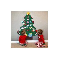 yeesport Diy Felt Christmas Tree with 26pcs Xmas Ornaments 3.2ft Diy Christmas Tree Wall Hanging Xmas Gifts Christmas Decorations