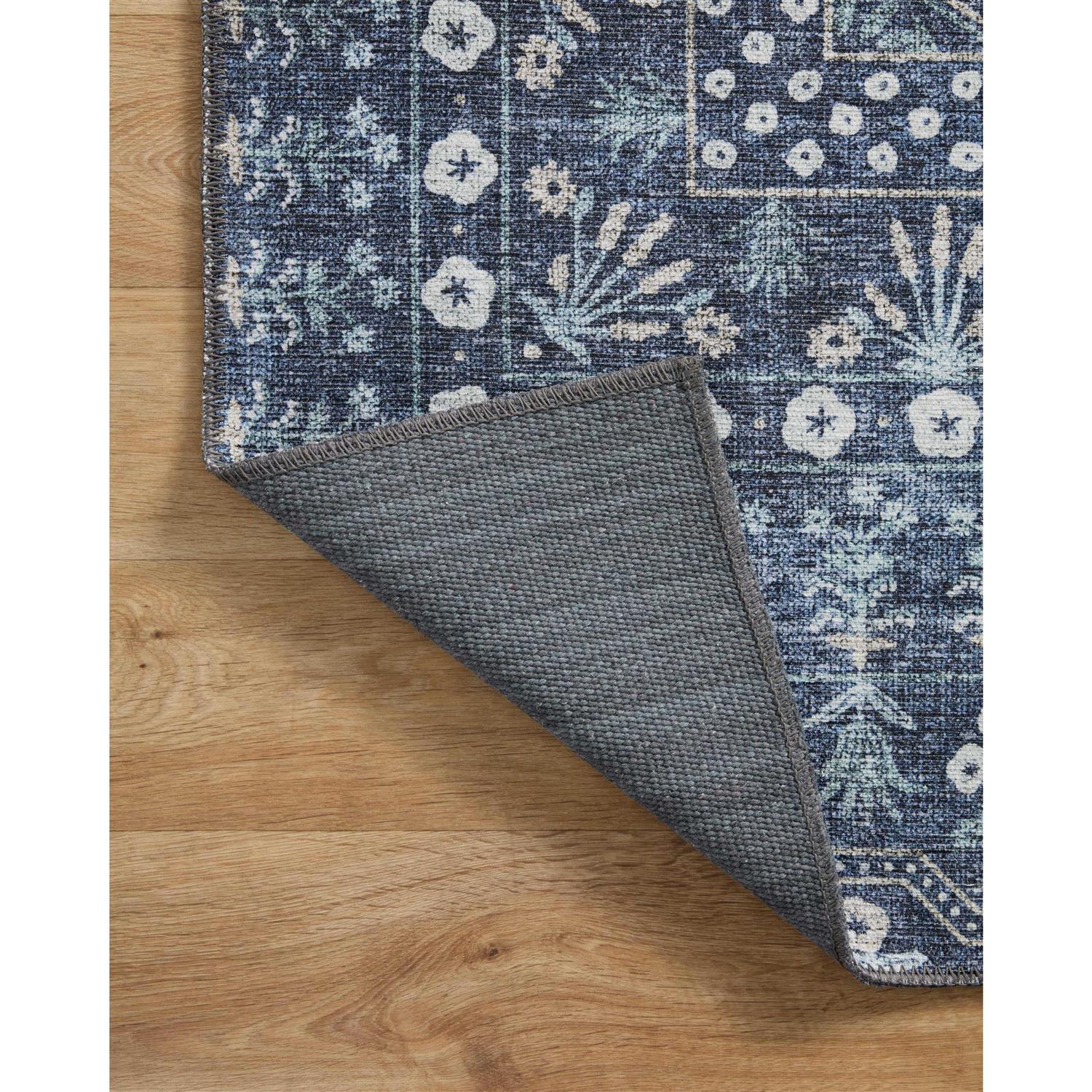 Rifle Paper Co. x Loloi Blue Maison Rosette Area Rug - Image 2