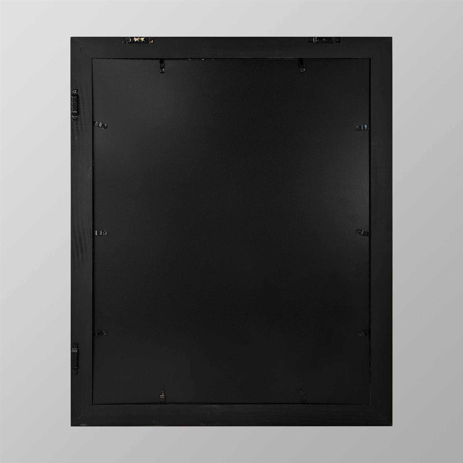 Threshold 11 x 14 Matted Wood Antique Wall Frame Brass - Image 3