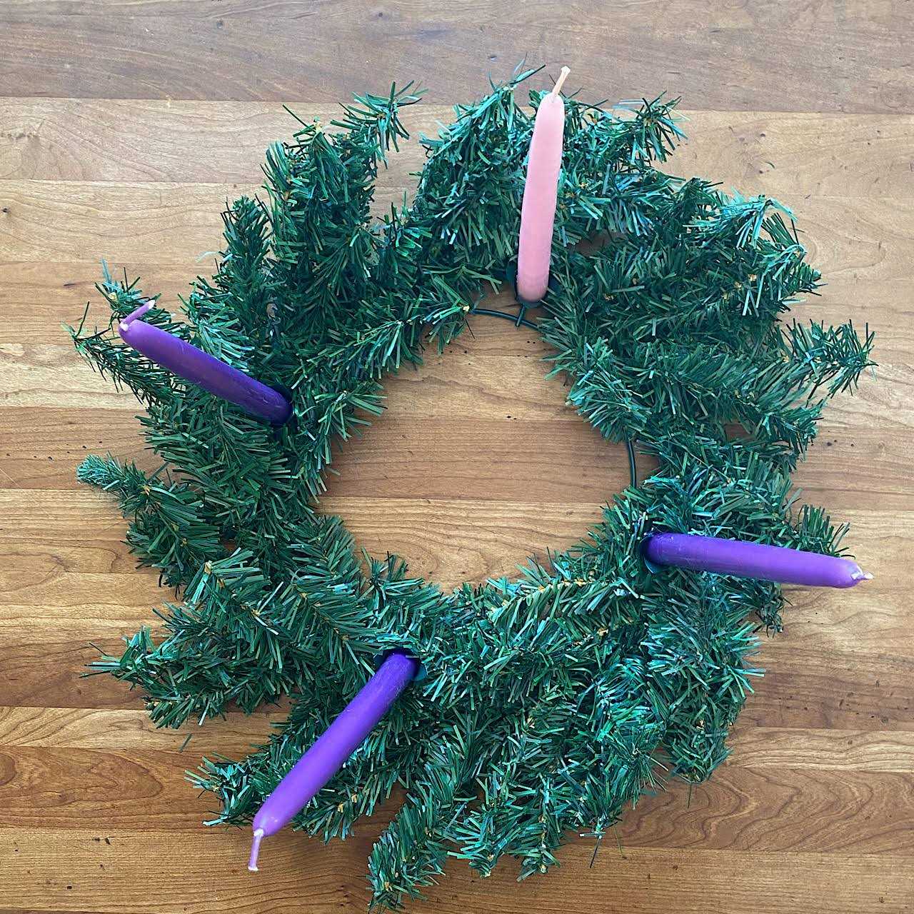 ST JUDE DISTRIBUTORS Evergreen Advent Wreath 12 - Image 4