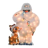 Rudolph and Bumble Outdoor Festive Decoration