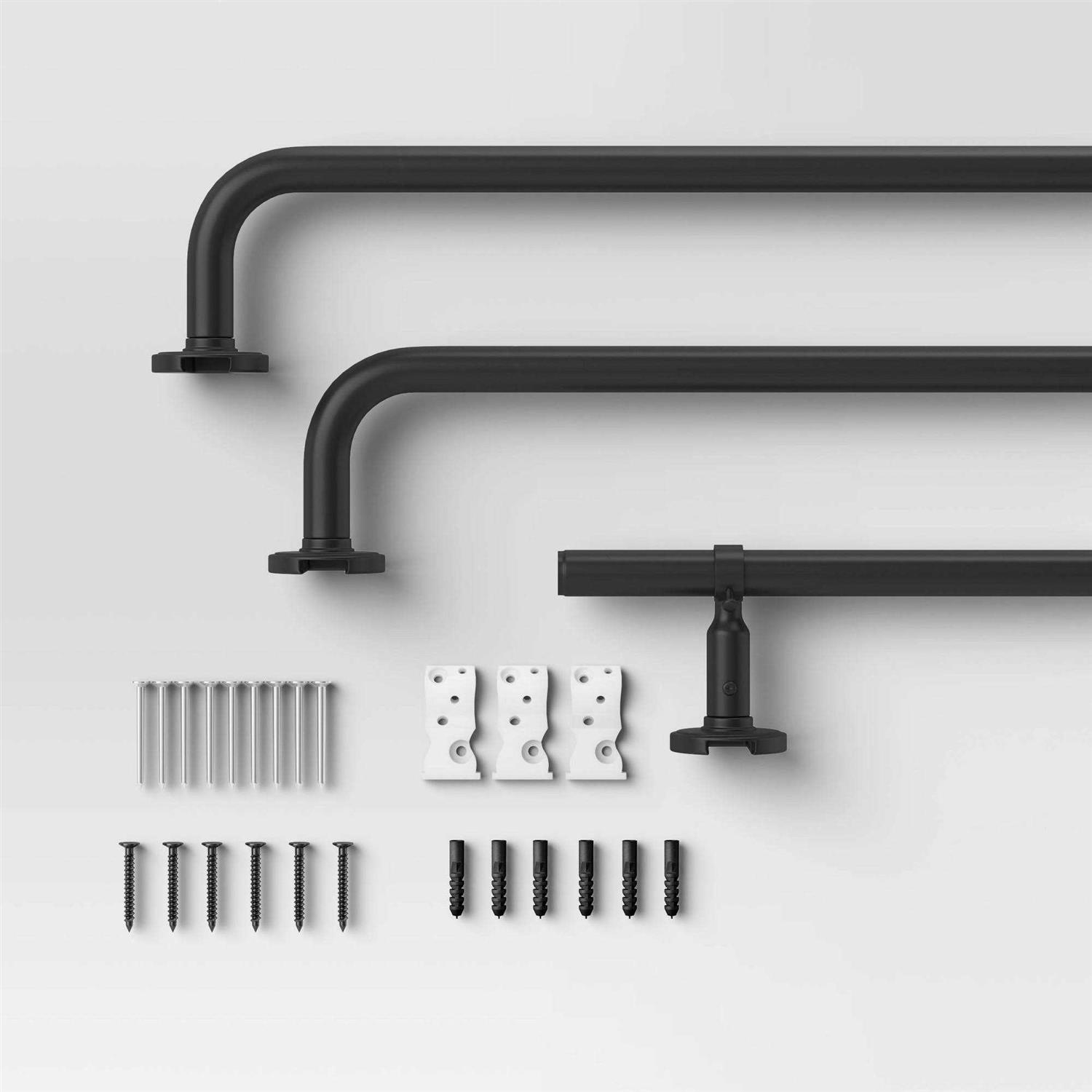 Threshold Blackout Rounded Curtain Rod - Image 2