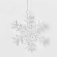Wondershop Acrylic Snowflake Christmas Tree Ornament Clear