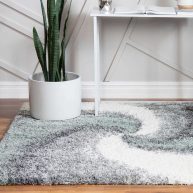 Soft Touch Shag Gray Area Rug