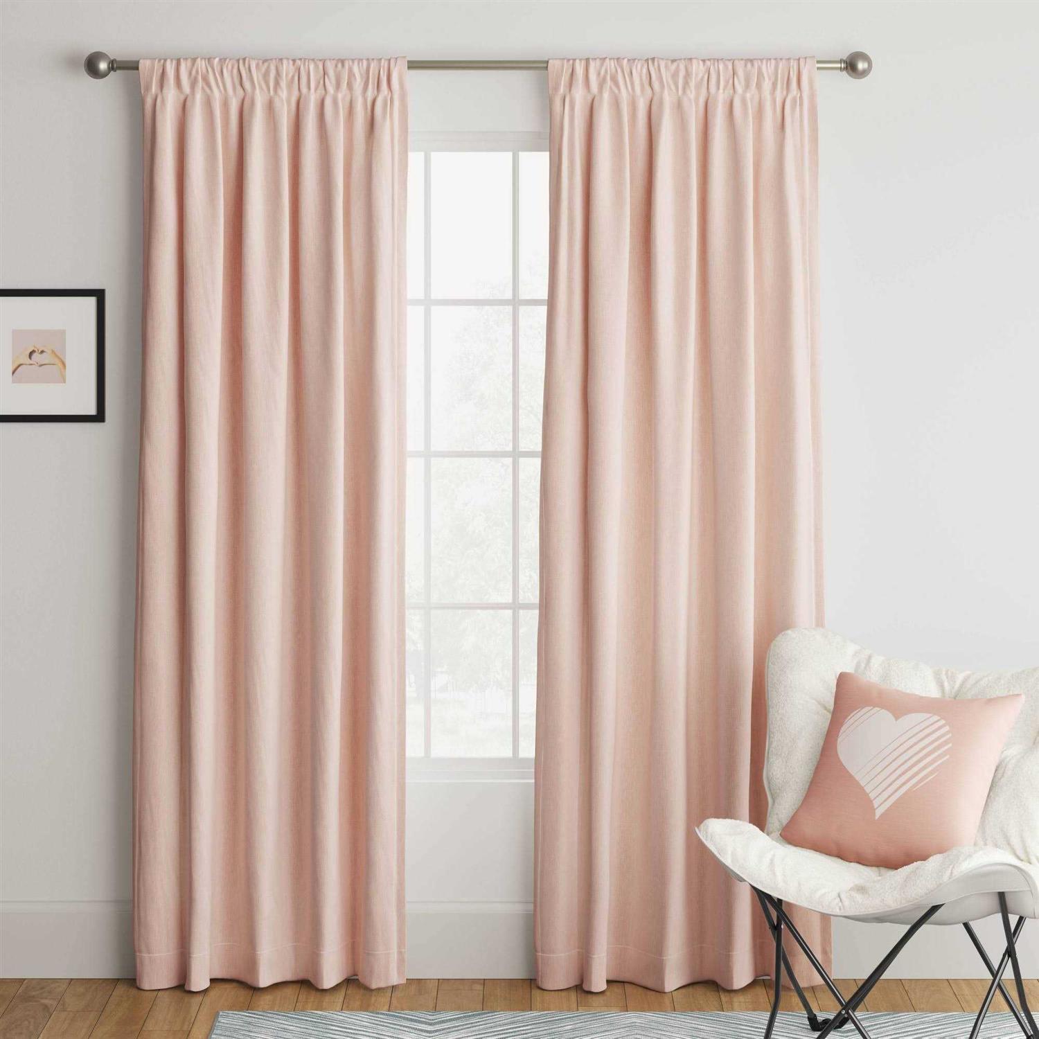 Room Essentials Heathered Room Darkening Curtain Panel