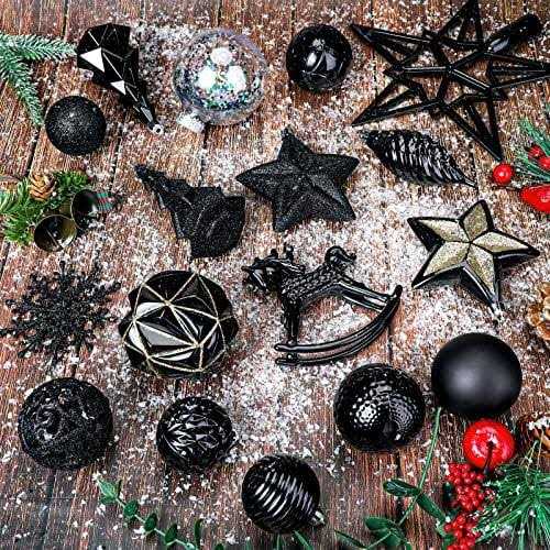 Shareconn 100pcs Christmas Balls Ornaments Set Shatterproof Plastic Decorative Baubles with lanyard for Xmas Tree Decor - Image 5