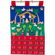 Vermont Christmas Company Fabric Advent Calendar-Nativity