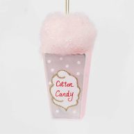 Wondershop Glass Cotton Candy Christmas Tree Ornament Pink