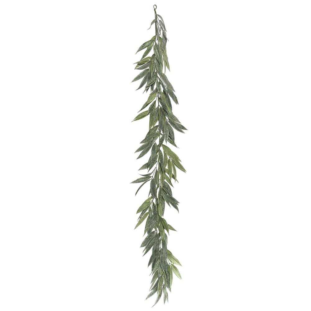 Vickerman 6′ Green Muddy White Willow Garland