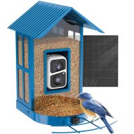 Soliom Smart Bird Feeder BF08 with Solar AI Identify Bird Species Camera for Wild Bird