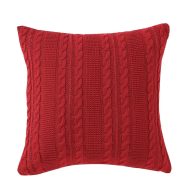 Vcny Home Dublin Cable Knit Square Decorative Throw Pillow