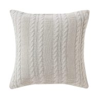 Vcny Home Dublin Cable Knit Square Decorative Throw Pillow