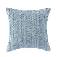 Vcny Home Dublin Cable Knit Square Decorative Throw Pillow
