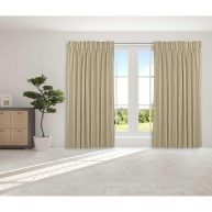 Ricardo Grasscloth 2/Way Pinch Pleated w/Back Tabs Pair