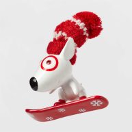 Wondershop Bullseye Riding Snowboard Christmas Tree Ornament White/Red