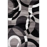 World Rug Gallery Contemporary Modern Circles Abstract Area Rug