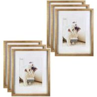 Studio Decor Natural Walnut Stain 11 x 14 Frame with Mat