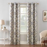 Sun Zero Room Darkening Grommet Single Curtain Panel