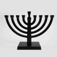 Spritz 5.88×7.75 Menorah Taper Aluminum Alloy Hanukkah Menorah
