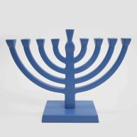 Spritz 5.88×7.75 Menorah Taper Aluminum Alloy Hanukkah Menorah