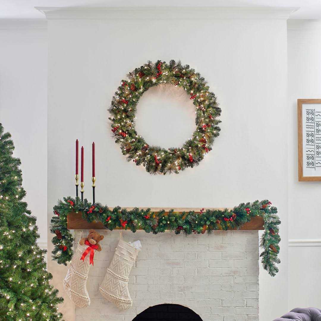 Three Posts™ Crestwood Lighted Wreath - Image 2