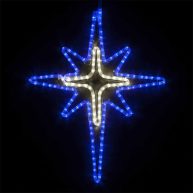 Wintergreen Lighting LED Star Lights Christmas Outdoor Christmas LED Star Christmas Outdoor Decorations LED Rope Light