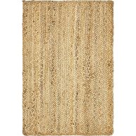Unique Loom Dhaka Braided Jute Rug