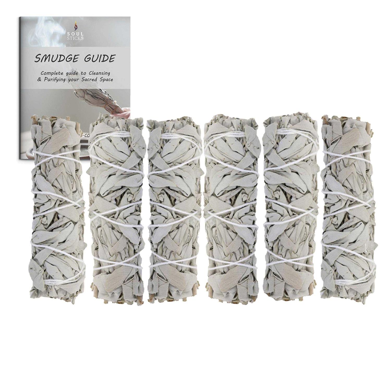 Soul Sticks 4 Inch Organic White Sage Smudge Smudging Sticks