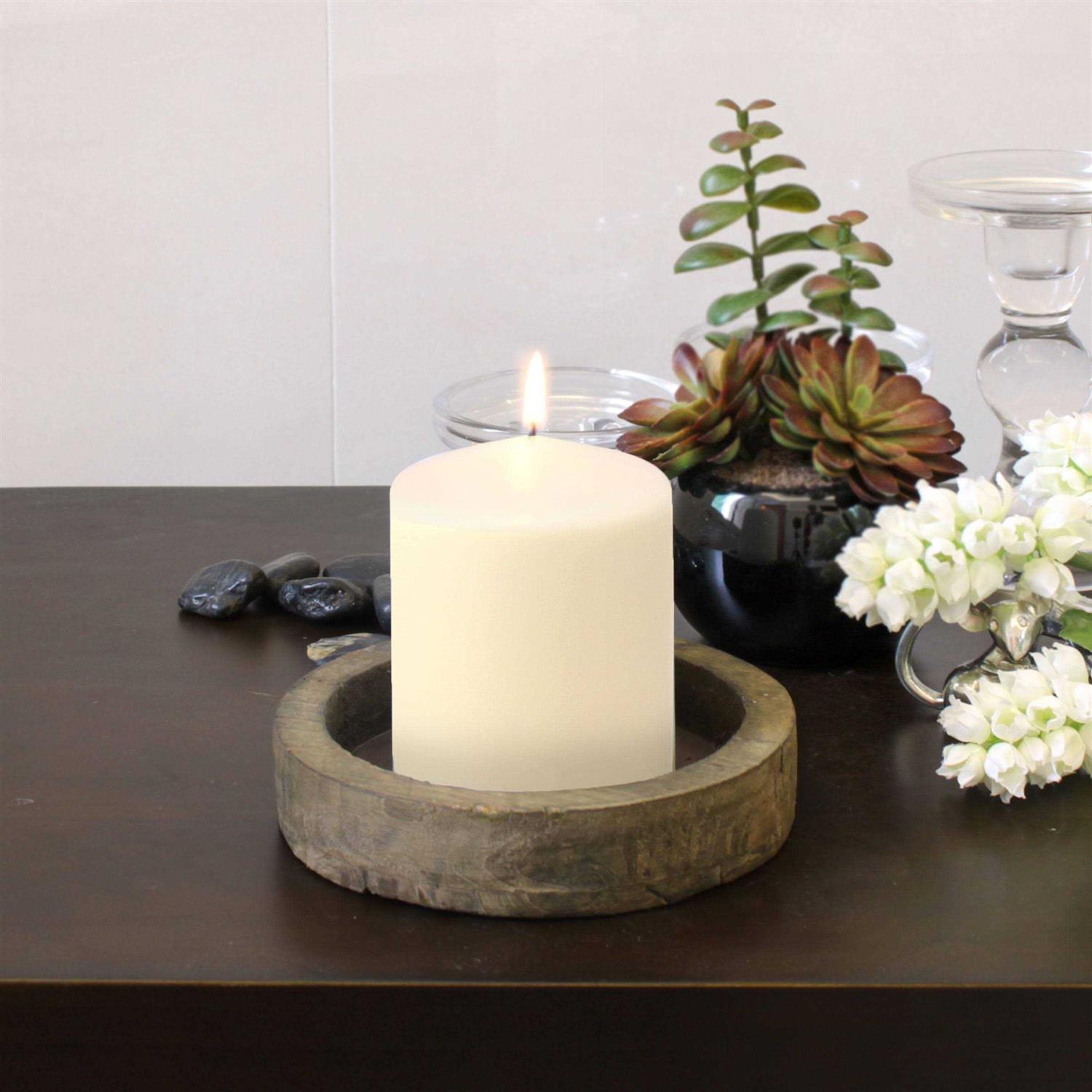 Stonebriar Collection Unscented Pillar Candles - Image 3