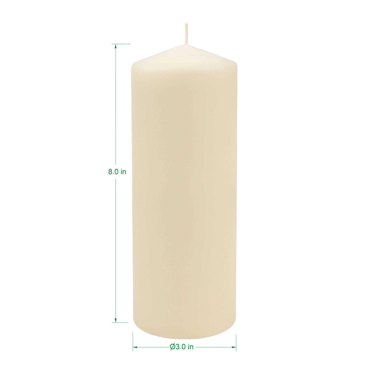 Stonebriar Collection Unscented Pillar Candles - Image 3