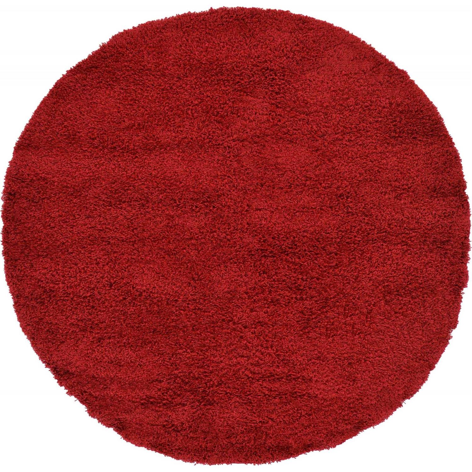 Unique Loom Round Solid Shag Rug