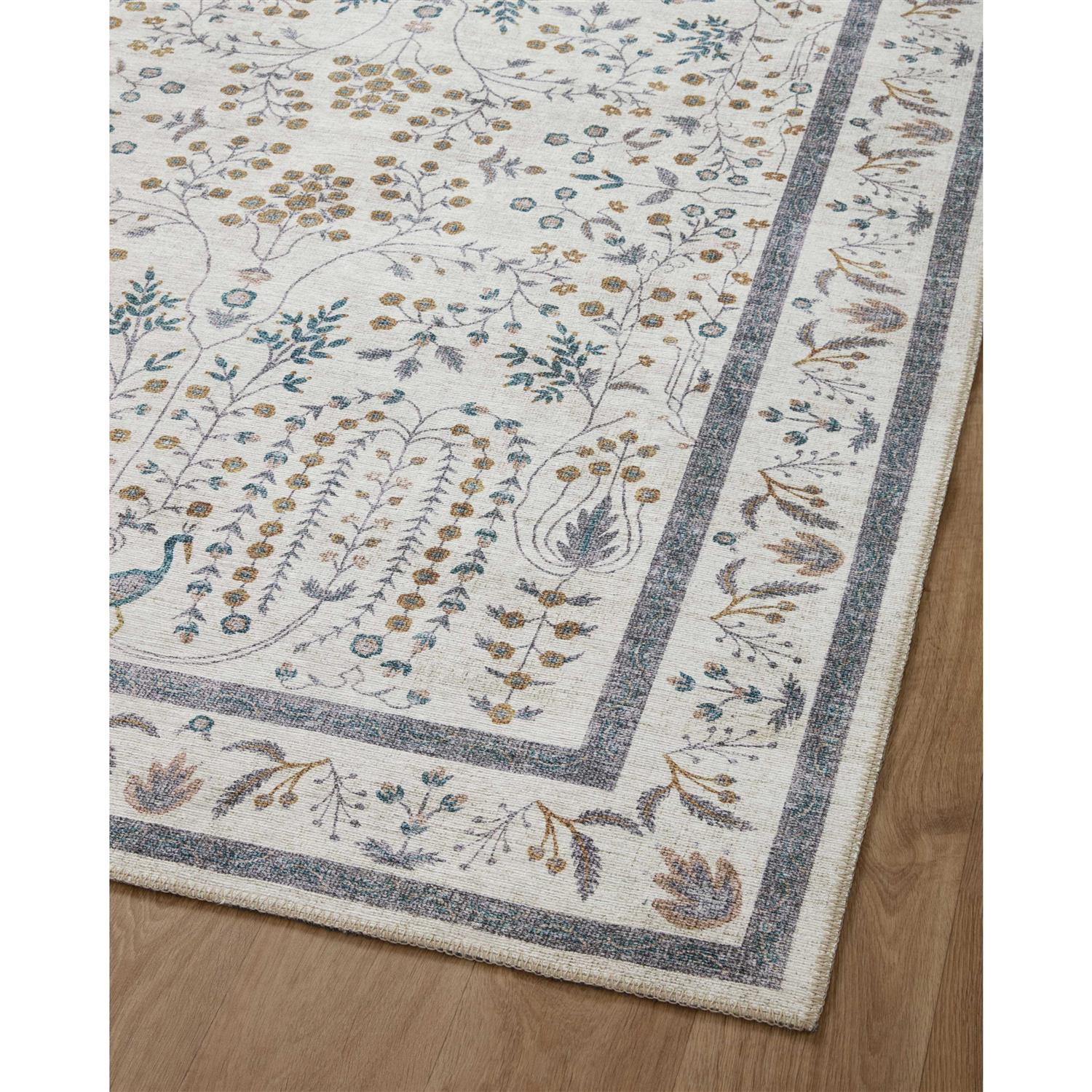 Rifle Paper Co. x Loloi Cream Maison Wisteria Area Rug - Image 2