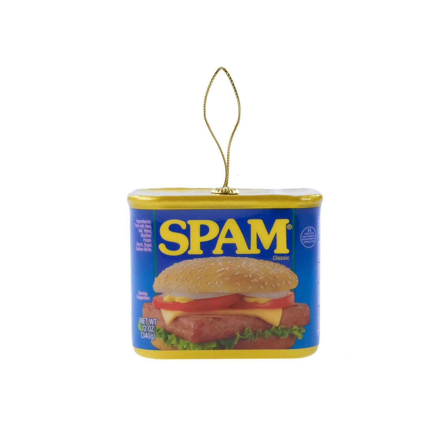 Spam Decoupage Christmas Tree Ornament - Image 4