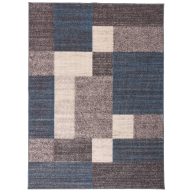 World Rug Gallery Modern Boxes Design Non-Slip Area Rug