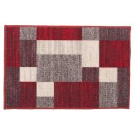 World Rug Gallery Modern Boxes Design Non-Slip Area Rug