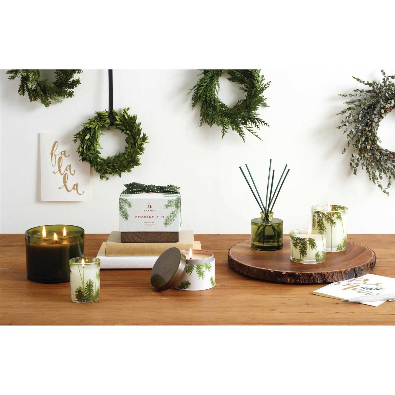 Thymes Frasier Fir Pine Needle Votive Candle - Image 2
