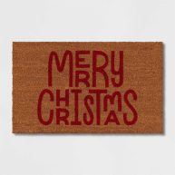 Wondershop 1’6×2’6 Merry Christmas Coir Doormat Red