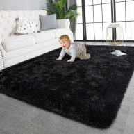 Twinnis Super Soft Shaggy Rugs Fluffy Carpets Indoor Modern Plush Area Rugs for Living