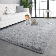 Twinnis Super Soft Shaggy Rugs Fluffy Carpets Indoor Modern Plush Area Rugs for Living