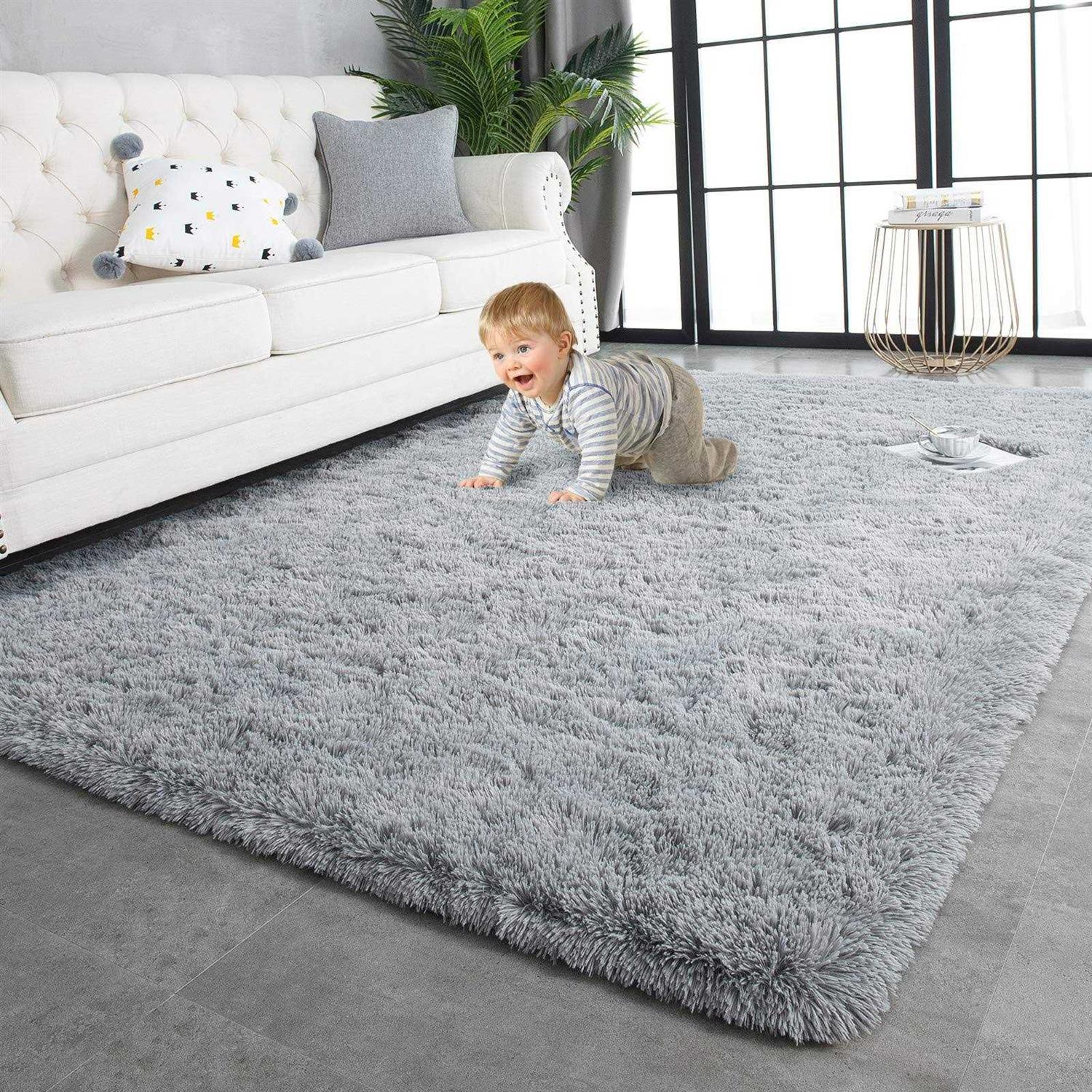 Twinnis Super Soft Shaggy Rugs Fluffy Carpets Indoor Modern Plush Area Rugs for Living