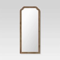 Threshold 30 x 70 Oversize Leaner French Country Wood Mirror Natural