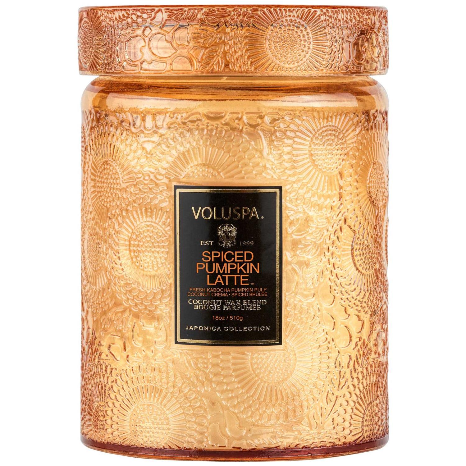 Voluspa Spiced Pumpkin Latte Large Jar Candle - Image 2
