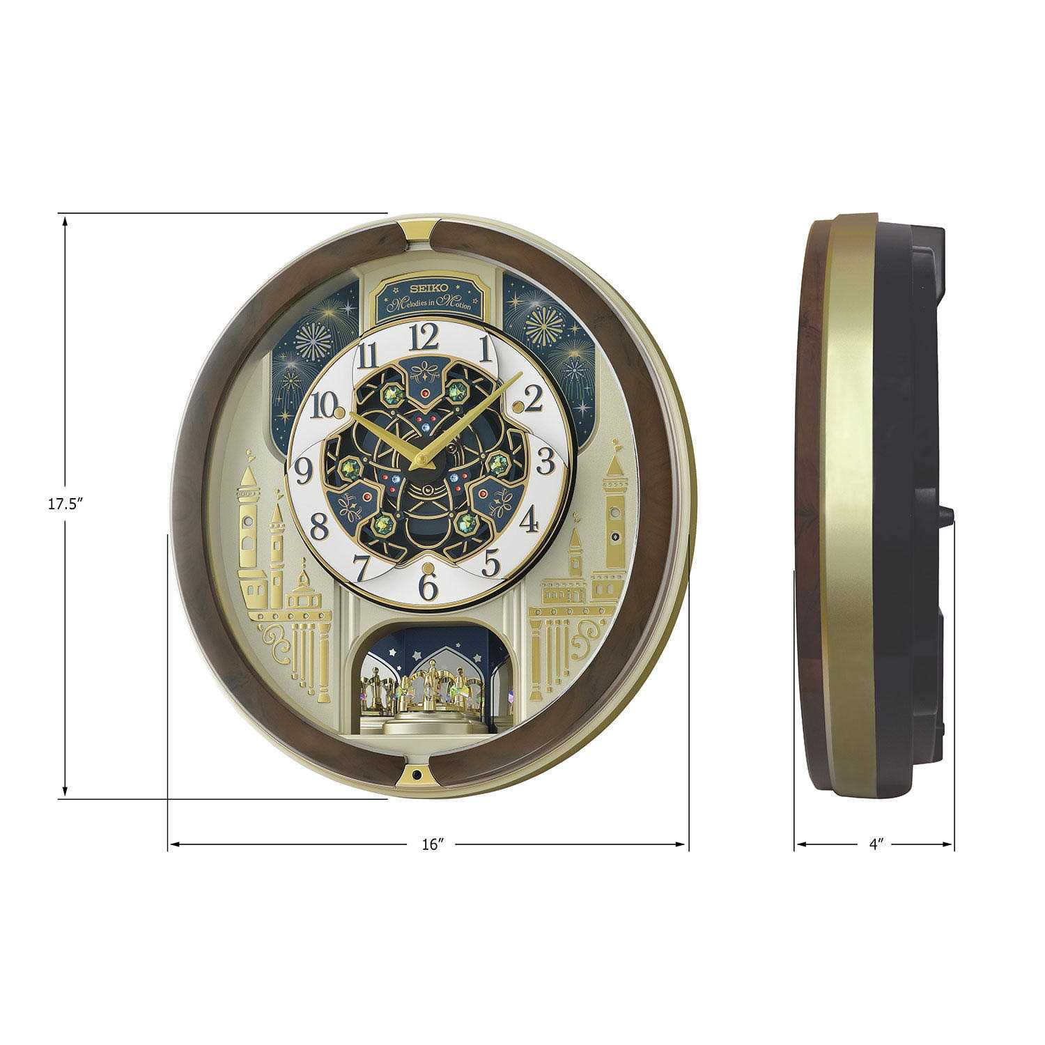 Seiko Limited Edition Melodies in Motion 2023 Musical Wall Clock - Image 5