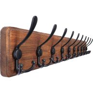 SKOLOO Rustic Large Coat Rack Wall Mount 38.3&” Long Coat Rack for Wall