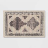 Threshold Cromwell Washable Printed Persian Style Rug Tan