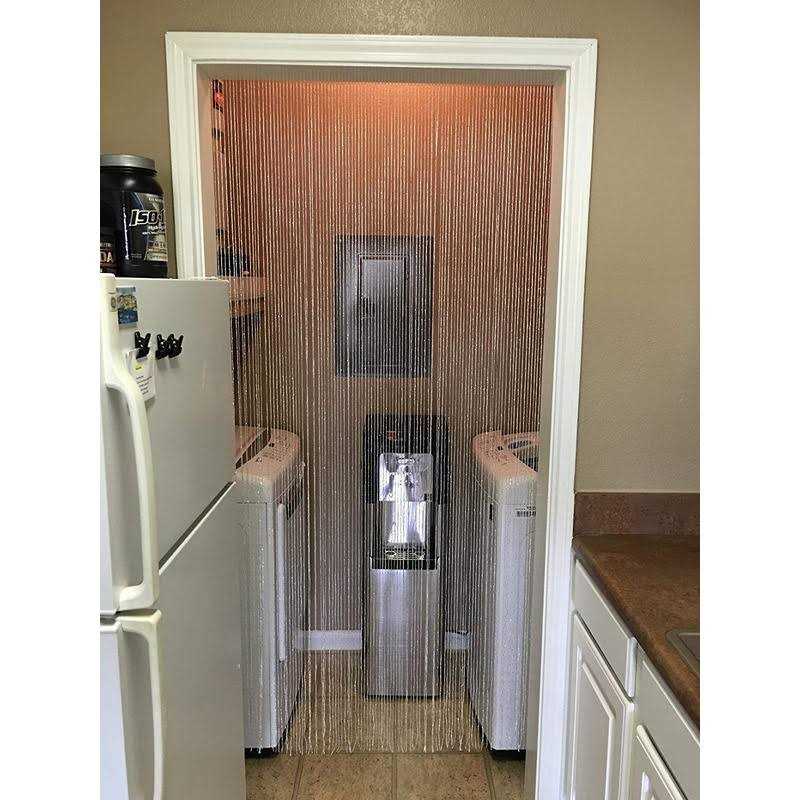 Topixdeals Rare Flat Silver Ribbon Door String Curtain Thread Fringe Window Panel Room Divider Cute Strip Tassel Party Events - Image 3