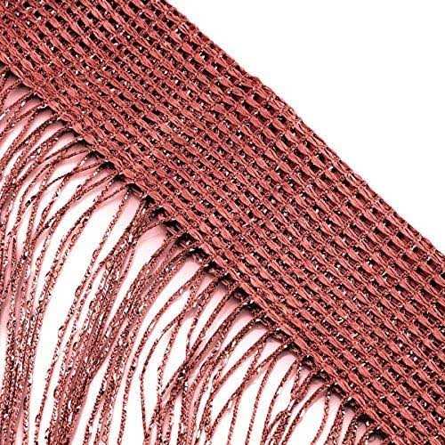 Topixdeals Rare Flat Silver Ribbon Door String Curtain Thread Fringe Window Panel Room Divider Cute Strip Tassel Party Events - Image 3